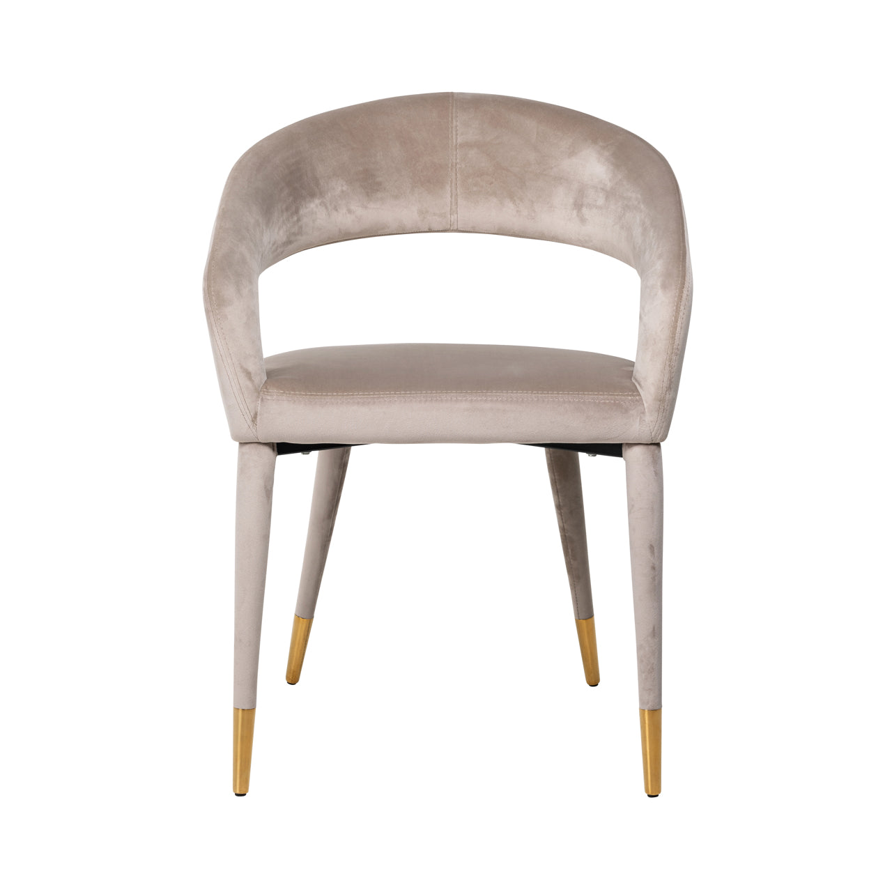 Richmond Interiors Esszimmerstuhl Gia khaki velvet fire retardant Esszimmerstuhl Richmond Interiors