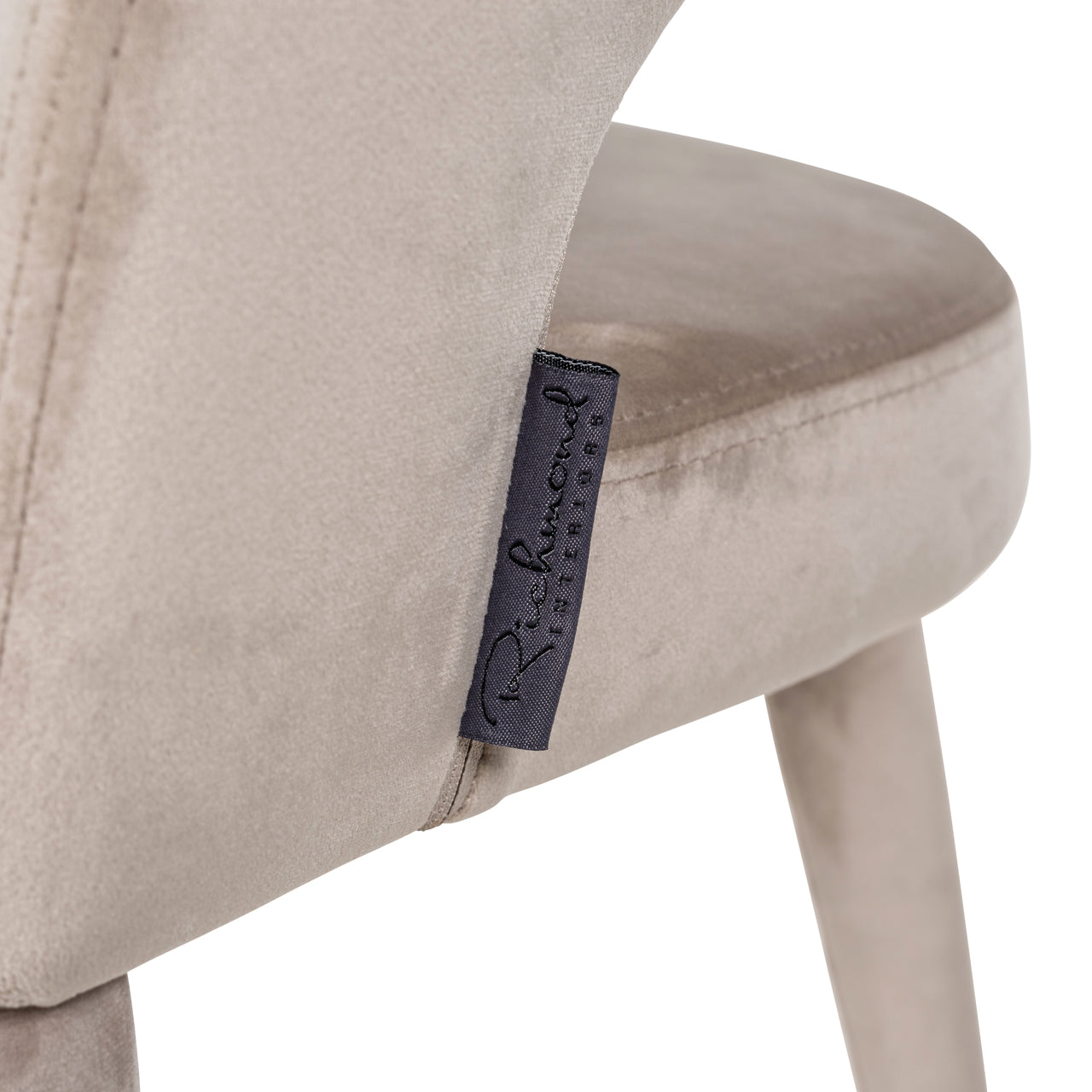 Richmond Interiors Esszimmerstuhl Gia khaki velvet fire retardant Esszimmerstuhl Richmond Interiors
