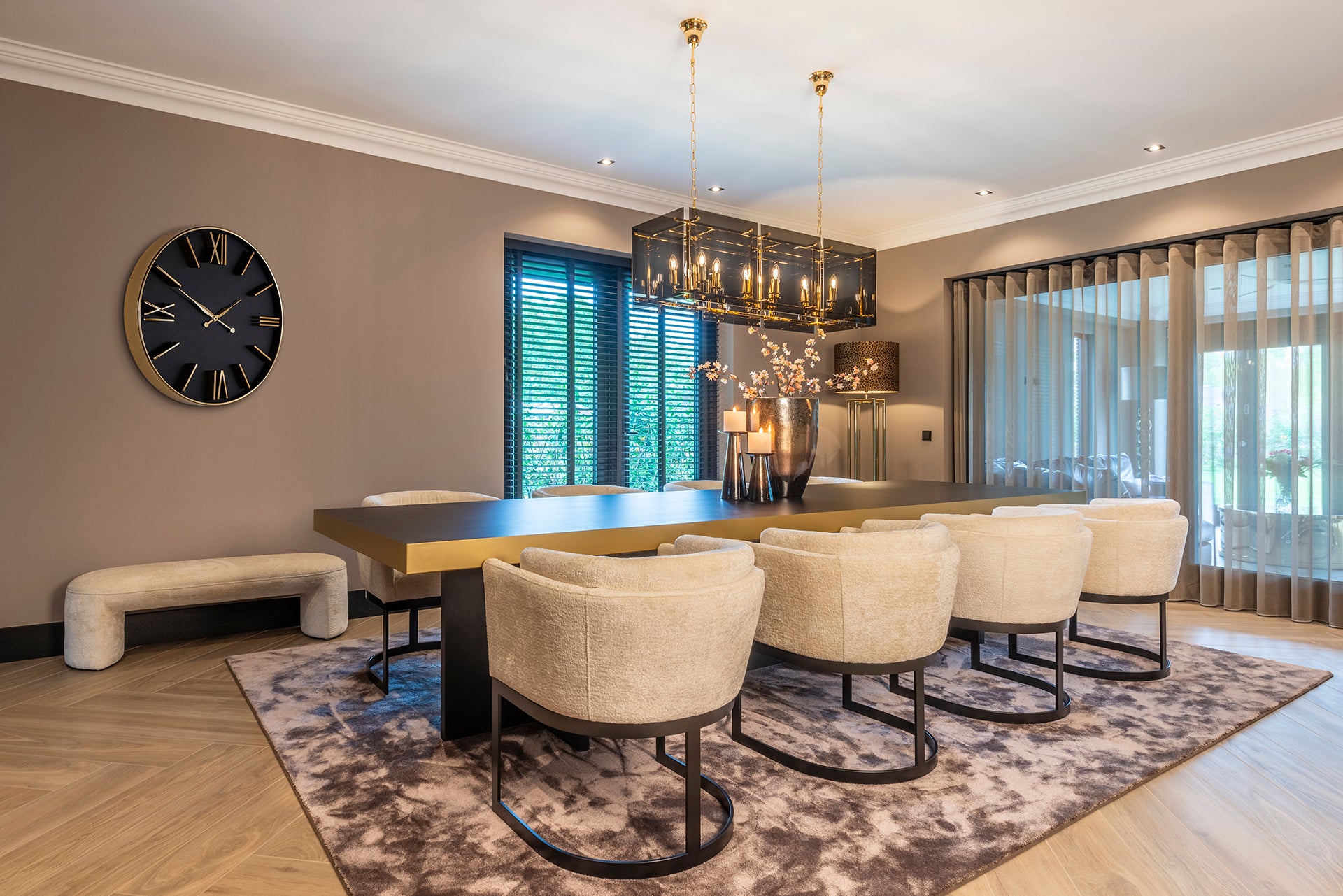 Richmond Interiors Bank Fargo white chenille Bank Richmond Interiors