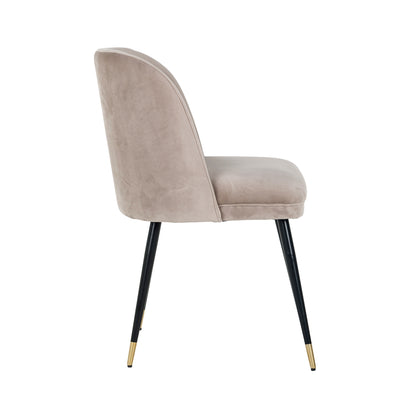 Richmond Interiors Esszimmerstuhl Alicia khaki velvet fire retardant Esszimmerstuhl Richmond Interiors