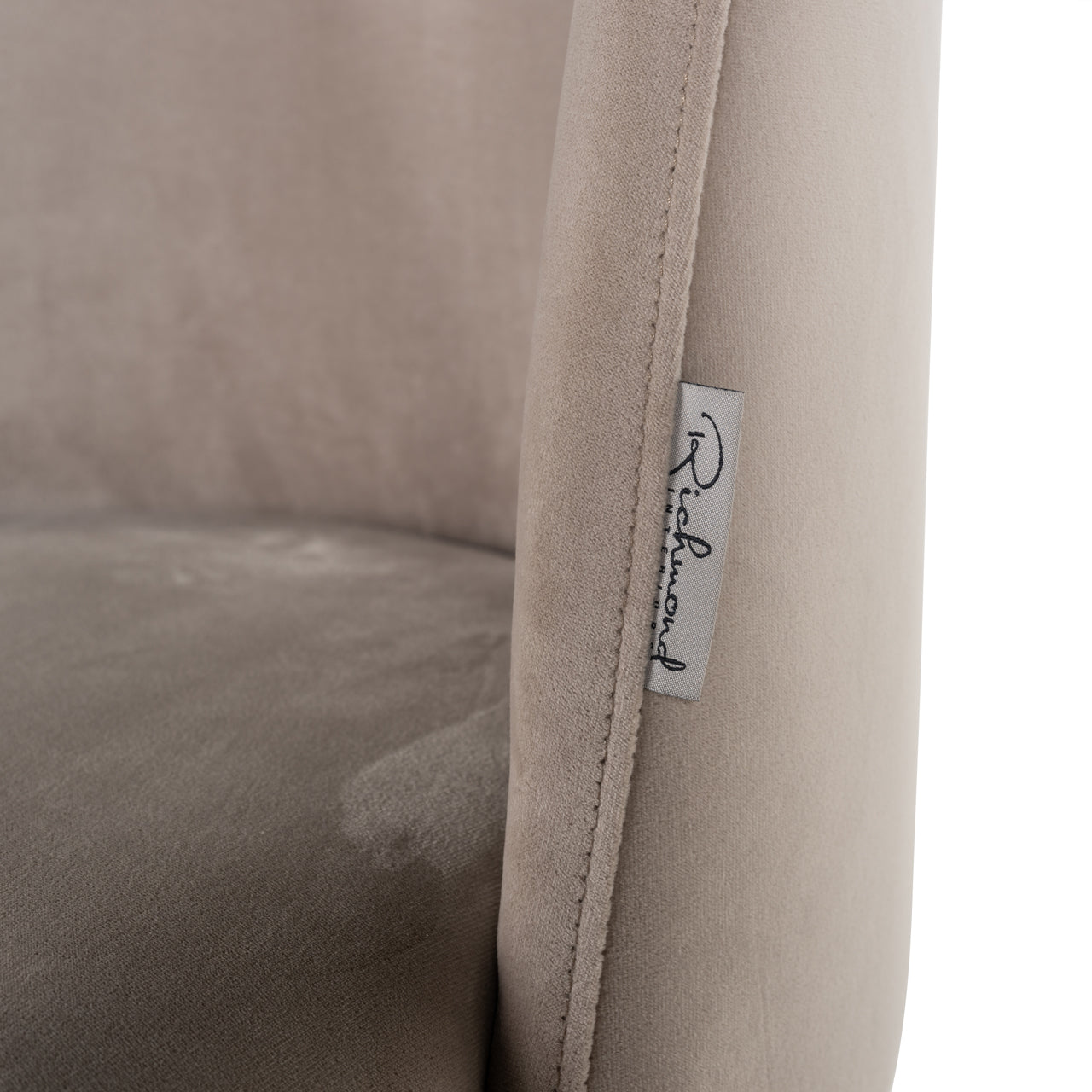 Richmond Interiors Esszimmerstuhl Alicia khaki velvet fire retardant Esszimmerstuhl Richmond Interiors