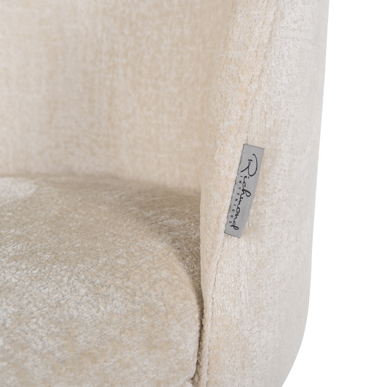 Richmond Interiors Esszimmerstuhl Alicia FR white chenille fire retardant Esszimmerstuhl Richmond Interiors