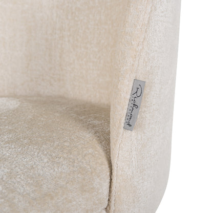 Richmond Interiors Esszimmerstuhl Alicia FR white chenille fire retardant Esszimmerstuhl Richmond Interiors