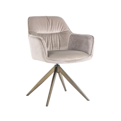 Richmond Interiors Esszimmerstuhl Aline khaki velvet swivel fire retardant Esszimmerstuhl Richmond Interiors