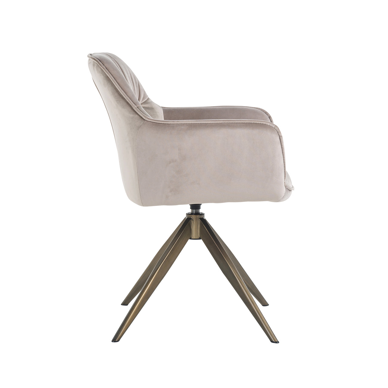 Richmond Interiors Esszimmerstuhl Aline khaki velvet swivel fire retardant Esszimmerstuhl Richmond Interiors