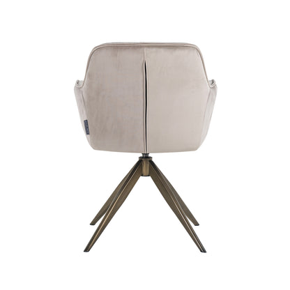 Richmond Interiors Esszimmerstuhl Aline khaki velvet swivel fire retardant Esszimmerstuhl Richmond Interiors