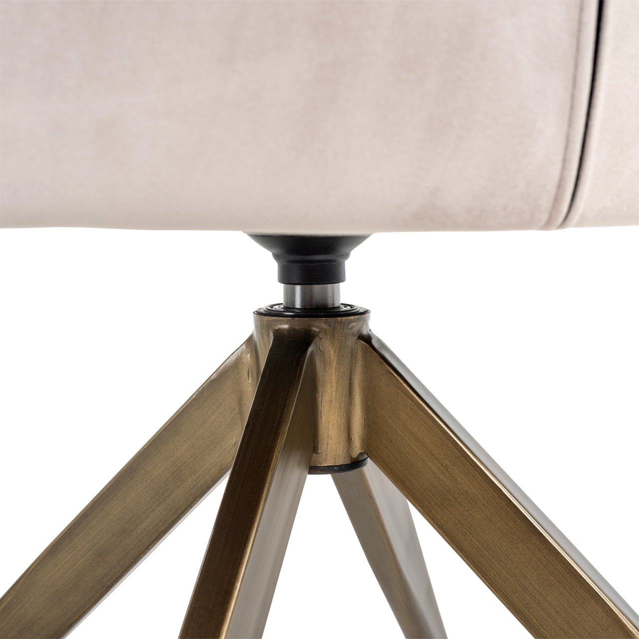 Richmond Interiors Esszimmerstuhl Aline khaki velvet swivel fire retardant Esszimmerstuhl Richmond Interiors