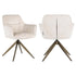 Richmond Interiors Esszimmerstuhl Aline white chenille swivel fire retardant Esszimmerstuhl Richmond Interiors