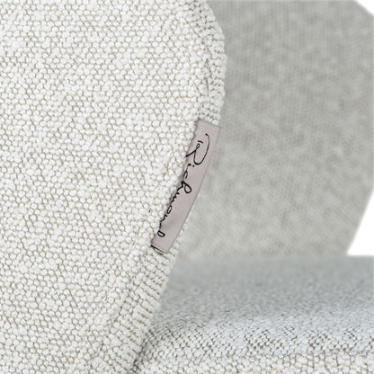 Richmond Interiors Armlehnstuhl Savoy – White Bouclé Esszimmerstuhl Richmond Interiors