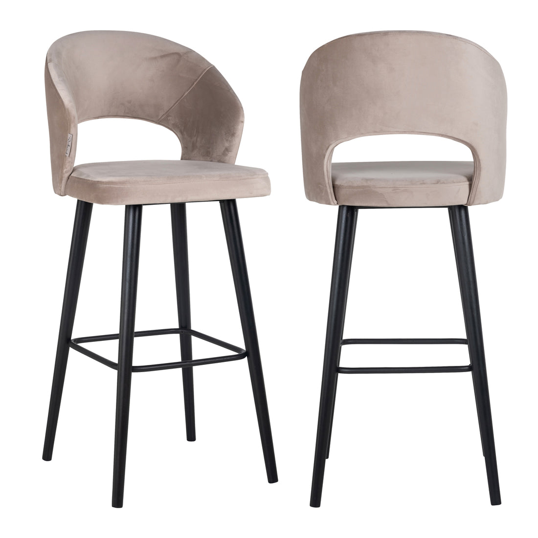 Richmond Interiors Barhocker Savoy khaki velvet Barhocker Richmond Interiors