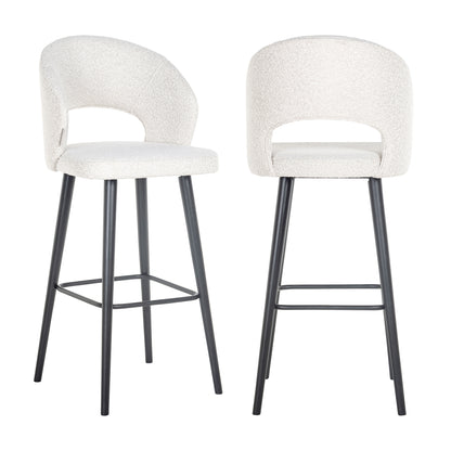 Richmond Interiors Barhocker Savoy white bouclé Barhocker Richmond Interiors