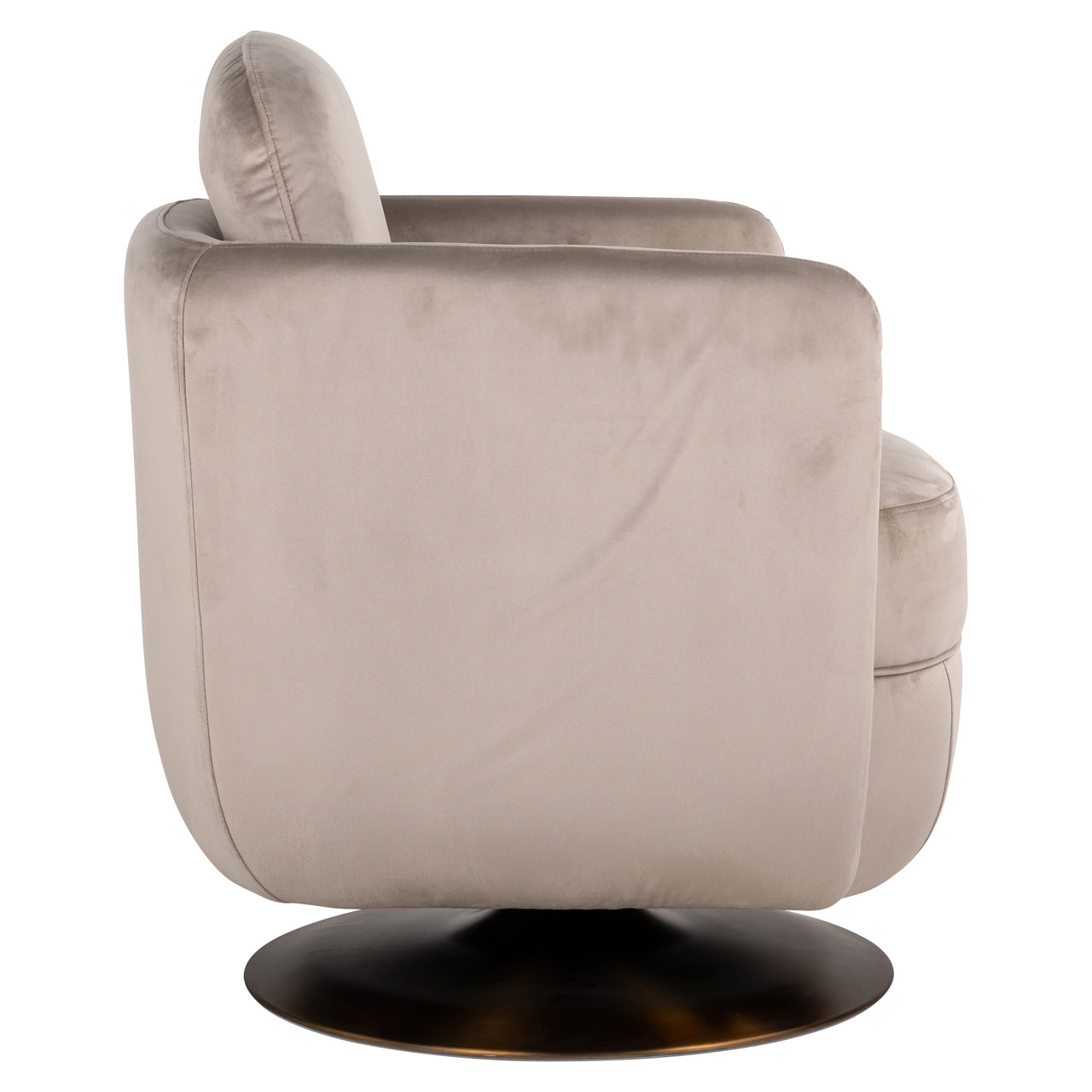 Richmond Interiors Lounge Stuhl Turner khaki velvet swivel fire retardant Lounge Stuhl Richmond Interiors