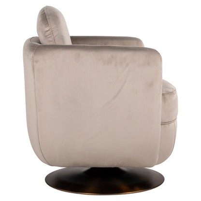 Richmond Interiors Lounge Stuhl Turner khaki velvet swivel fire retardant Lounge Stuhl Richmond Interiors
