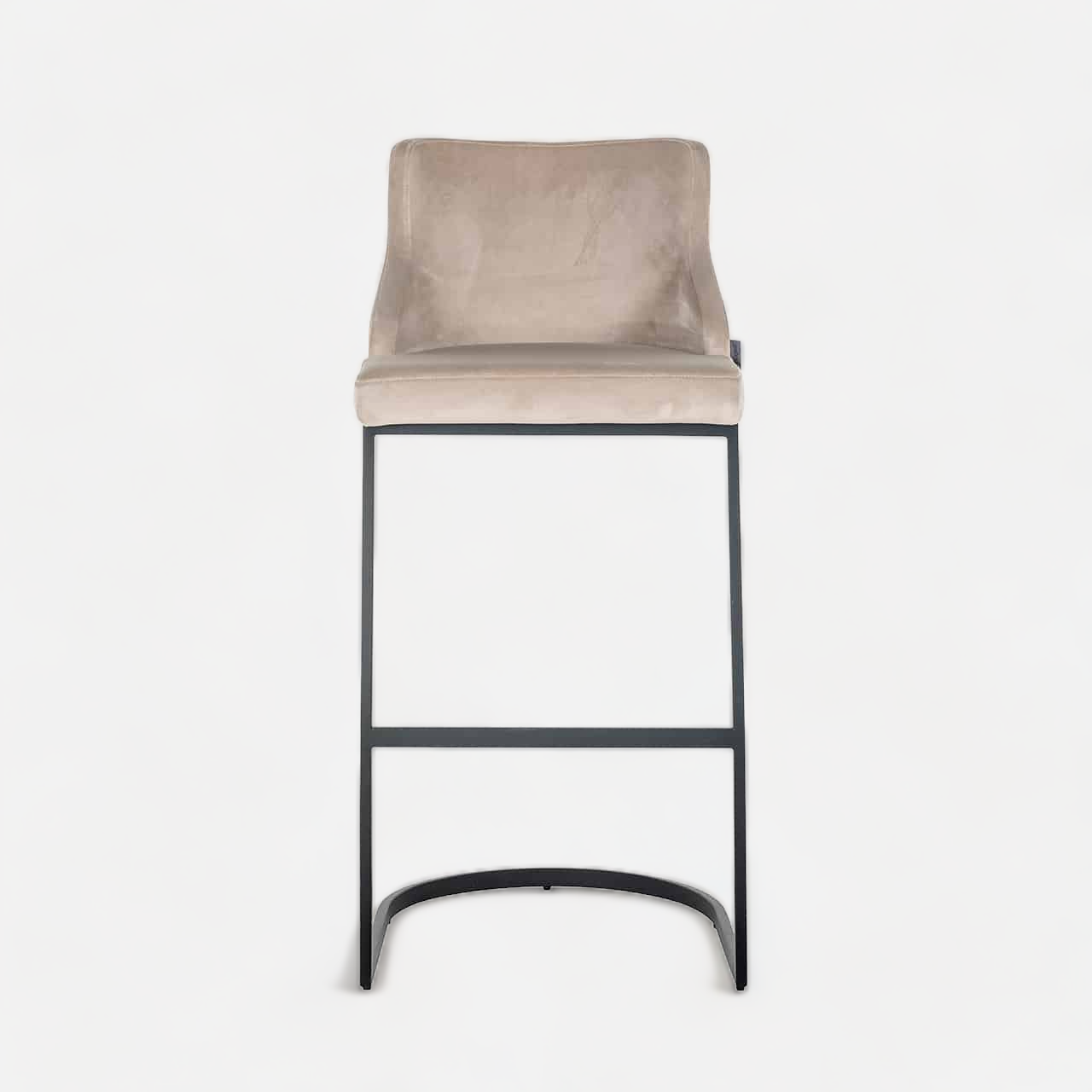 Richmond Interiors - Barhocker Bolton Khaki Samt / Schwarz Barhocker Richmond Interiors