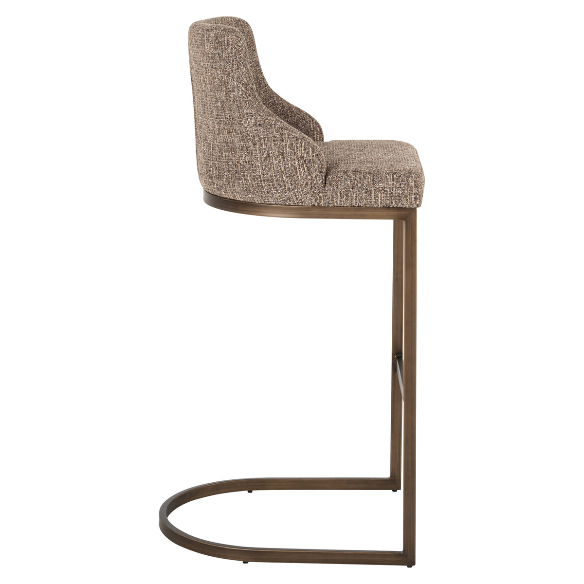 Richmond Interiors Barhocker Bolton brown tweed (Set of 2) Richmond Interiors