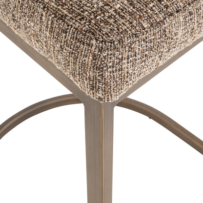 Richmond Interiors Barhocker Bolton brown tweed (Set of 2) Richmond Interiors