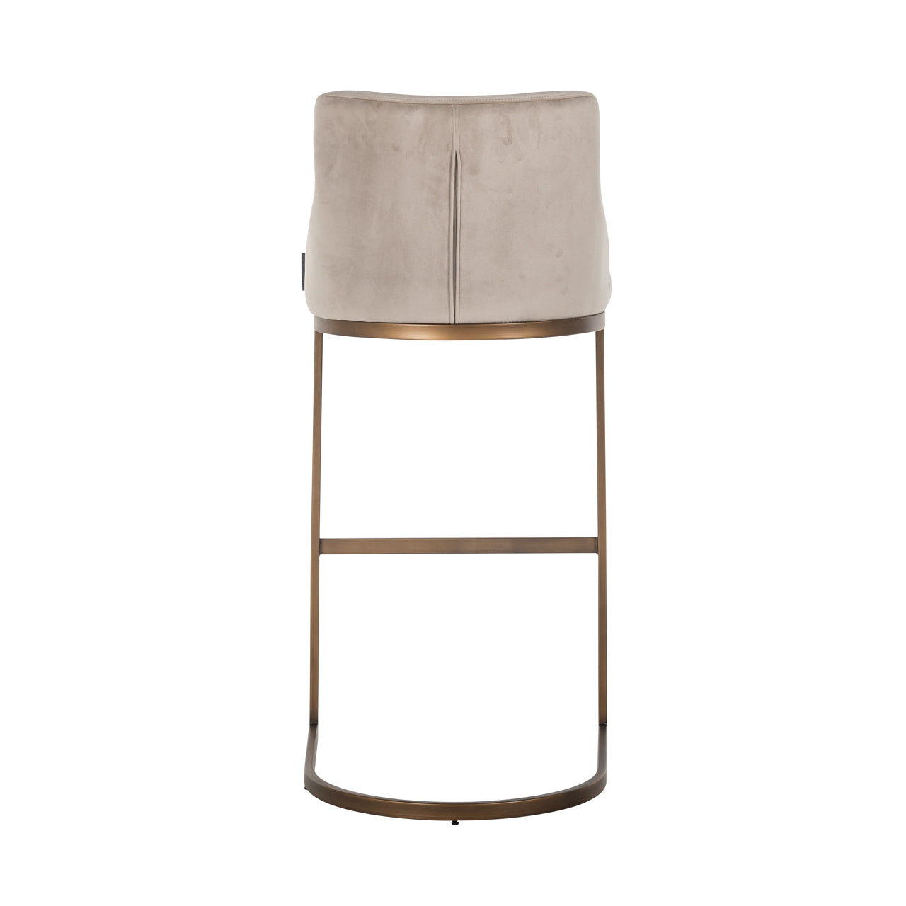 Richmond Interiors Barhocker Bolton khaki velvet brushed gold fire retardant (Set of 2) Barhocker Richmond Interiors