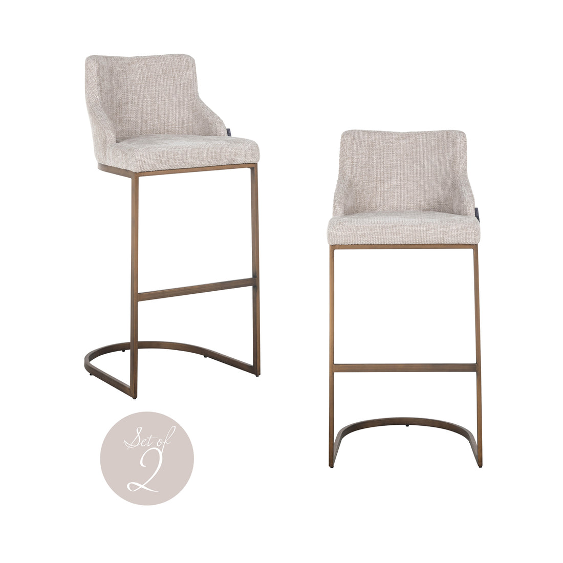 Richmond Interiors Barhocker Bolton natural renegade (Set of 2) Barhocker Richmond Interiors