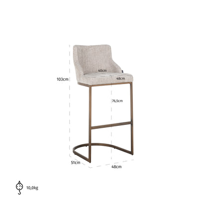 Richmond Interiors Barhocker Bolton natural renegade (Set of 2) Barhocker Richmond Interiors