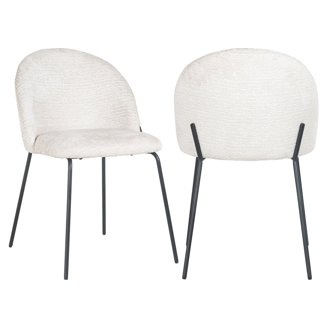 Richmond Interiors Esszimmerstuhl Alyssa cream fusion (Set of 2) Esszimmerstuhl Richmond Interiors