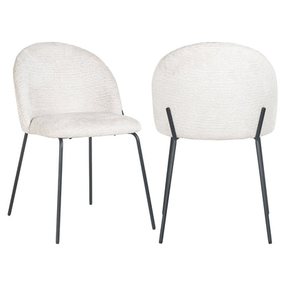 Richmond Interiors Esszimmerstuhl Alyssa cream fusion (Set of 2) Esszimmerstuhl Richmond Interiors