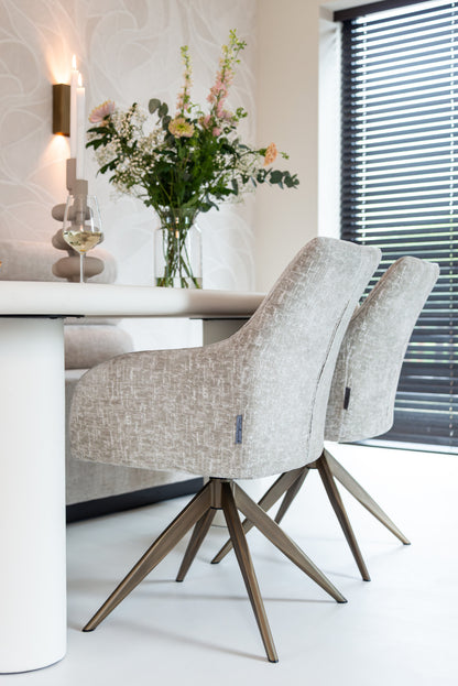 Richmond Interiors Esstisch Bloomstone white 235 Esstisch Richmond Interiors