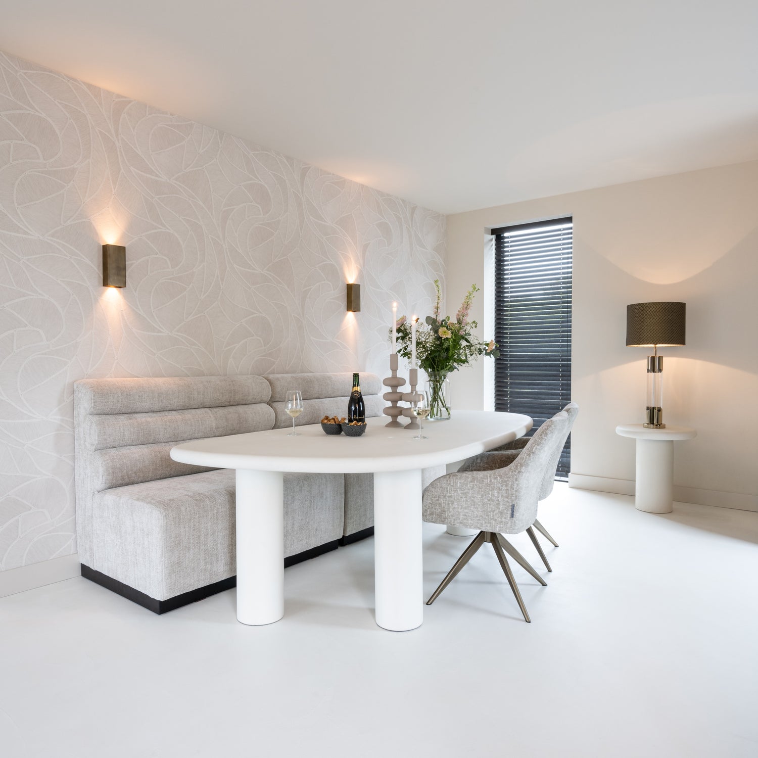 Richmond Interiors Esstisch Bloomstone white 235 Esstisch Richmond Interiors