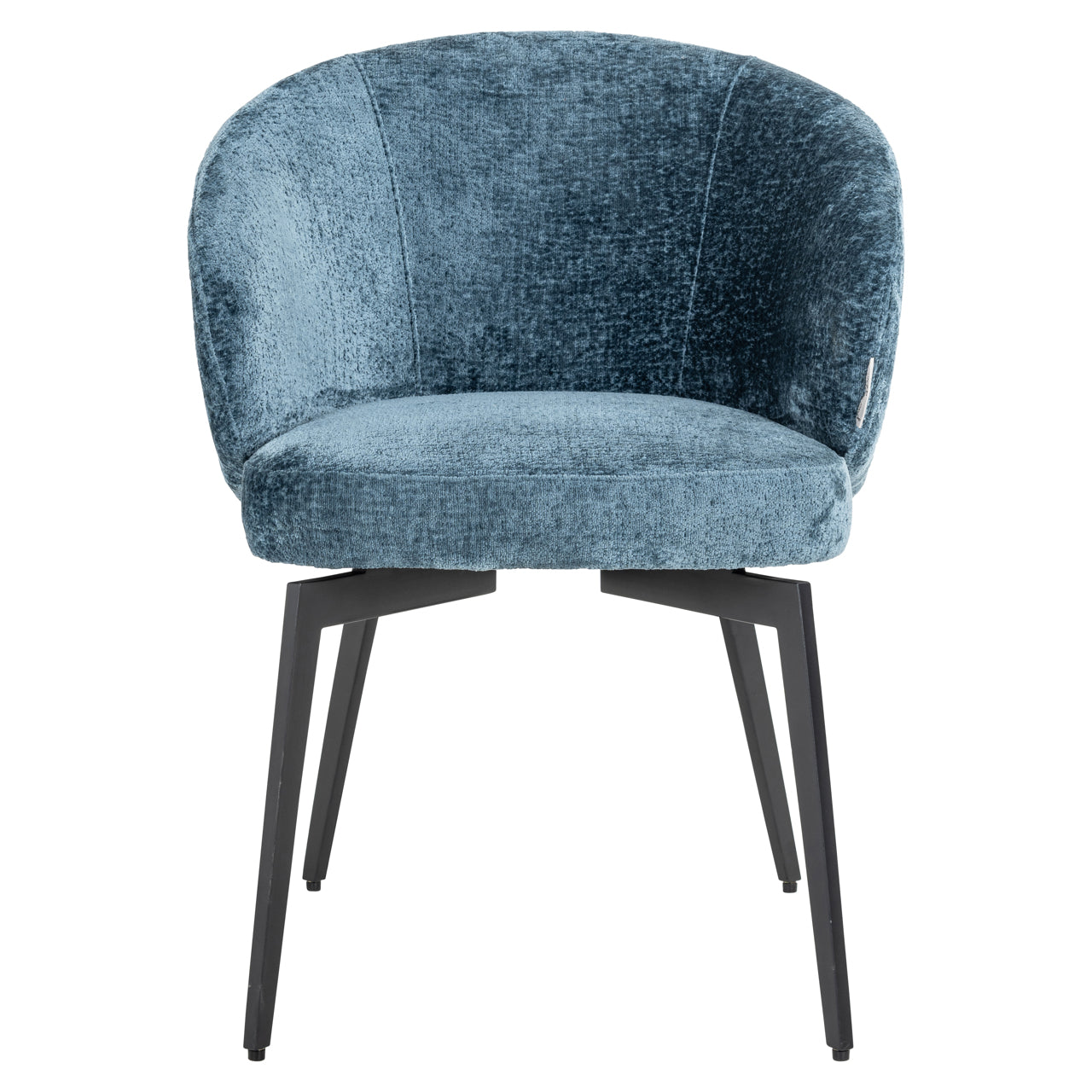 Richmond Interiors Esszimmerstuhl Amphara blue chenille fire retardant Esszimmerstuhl Richmond Interiors