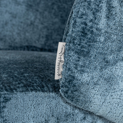 Richmond Interiors Esszimmerstuhl Amphara blue chenille fire retardant Esszimmerstuhl Richmond Interiors