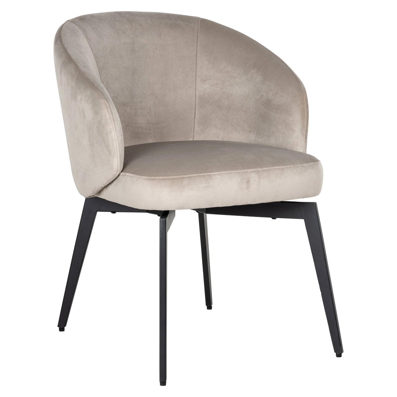Richmond Interiors Esszimmerstuhl Amphara khaki velvet fire retardant Esszimmerstuhl Richmond Interiors