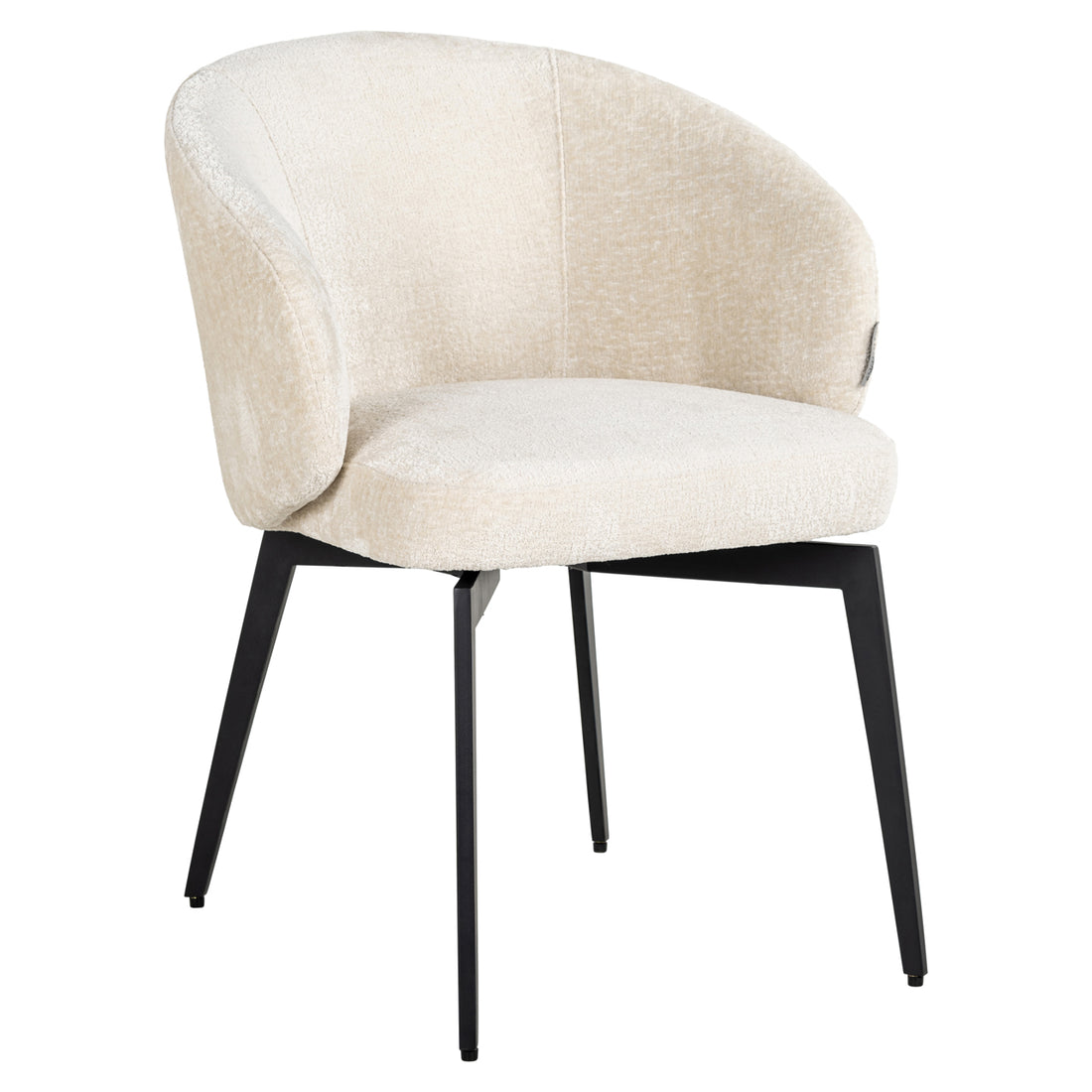Richmond Interiors Esszimmerstuhl Amphara FR white chenille fire retardant Esszimmerstuhl Richmond Interiors