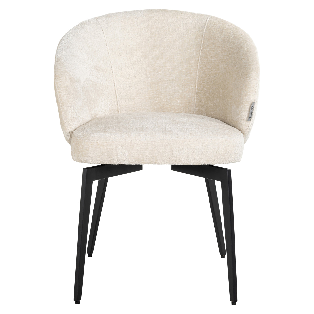 Richmond Interiors Esszimmerstuhl Amphara FR white chenille fire retardant Esszimmerstuhl Richmond Interiors
