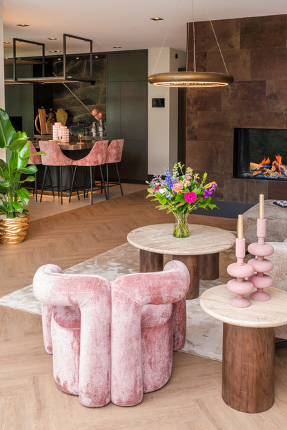 Richmond Interiors Beistelltisch Douglas brown 50Ø