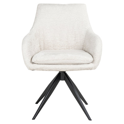 Richmond Interiors Esszimmerstuhl Lisonne cream fusion swivel Esszimmerstuhl Richmond Interiors
