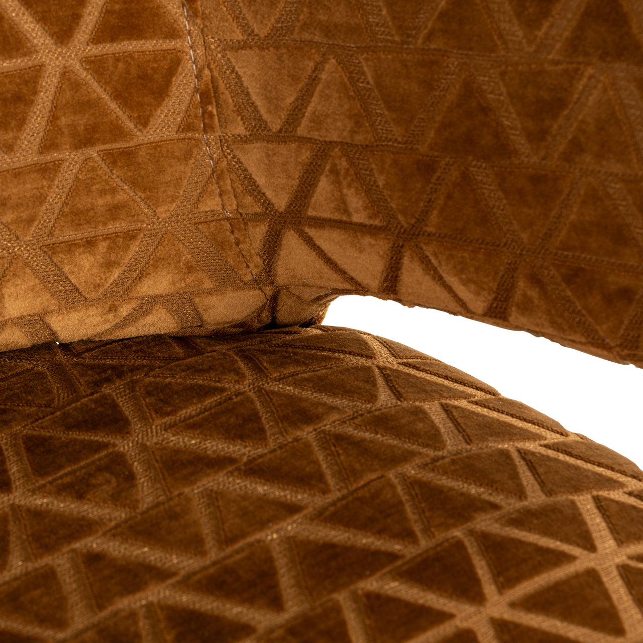 Richmond Interiors Thekenstuhl Indigo old gold triangle Thekenstuhl Richmond Interiors