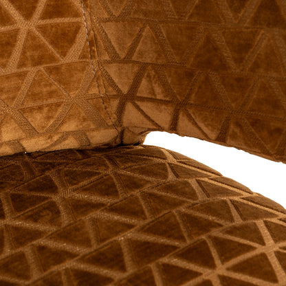 Richmond Interiors Thekenstuhl Indigo old gold triangle Thekenstuhl Richmond Interiors