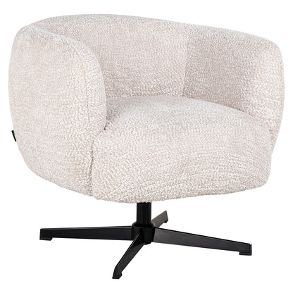 Richmond Interiors Drehbarer Easy Chair Estelle (Be Lovely 11 Cream) Drehsessel Richmond Interiors