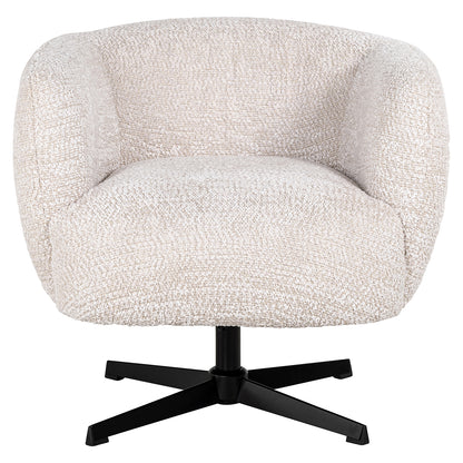 Richmond Interiors Drehbarer Easy Chair Estelle (Be Lovely 11 Cream) Drehsessel Richmond Interiors