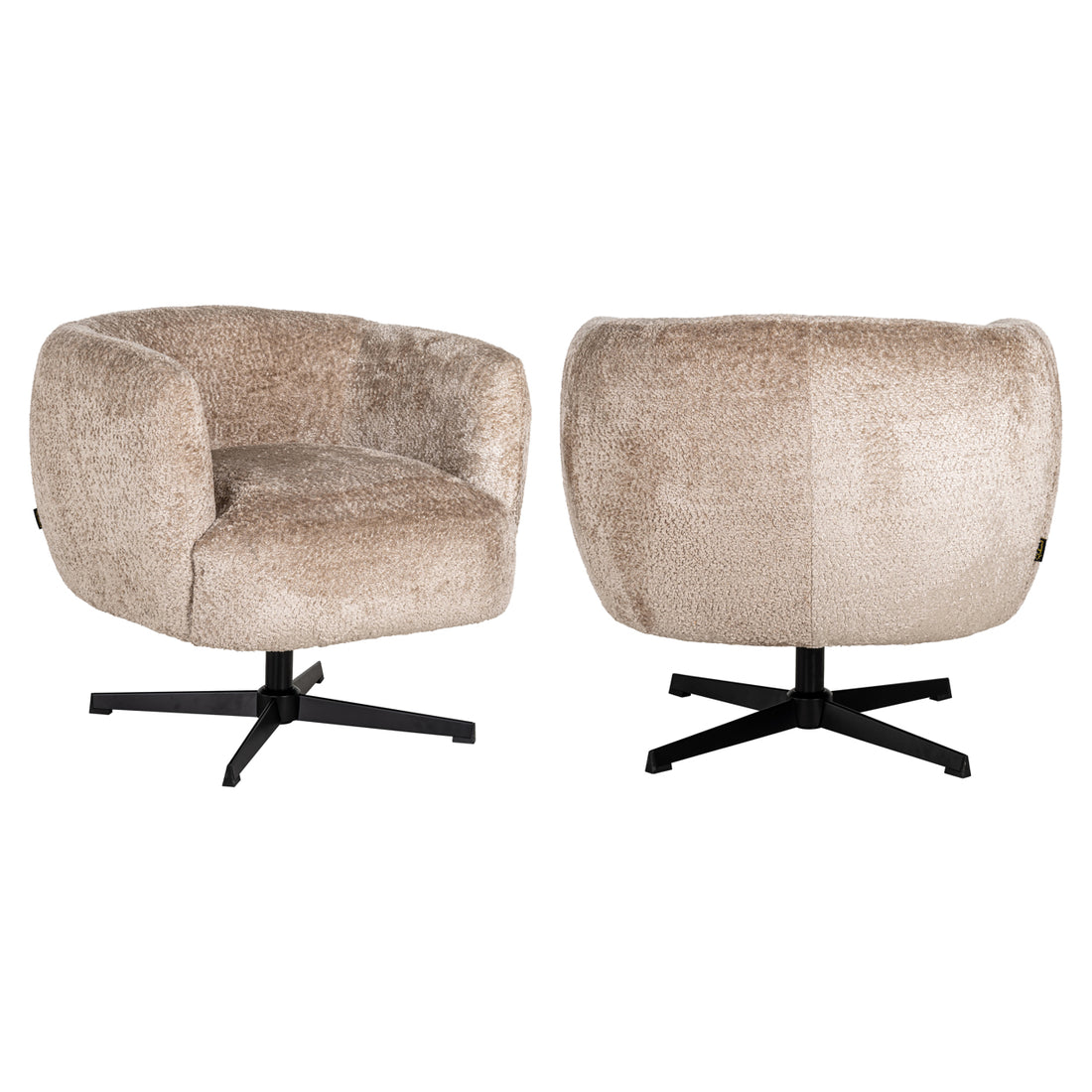 Richmond Interiors Lounge Stuhl Estelle sheep natural swivel Lounge Stuhl Richmond Interiors
