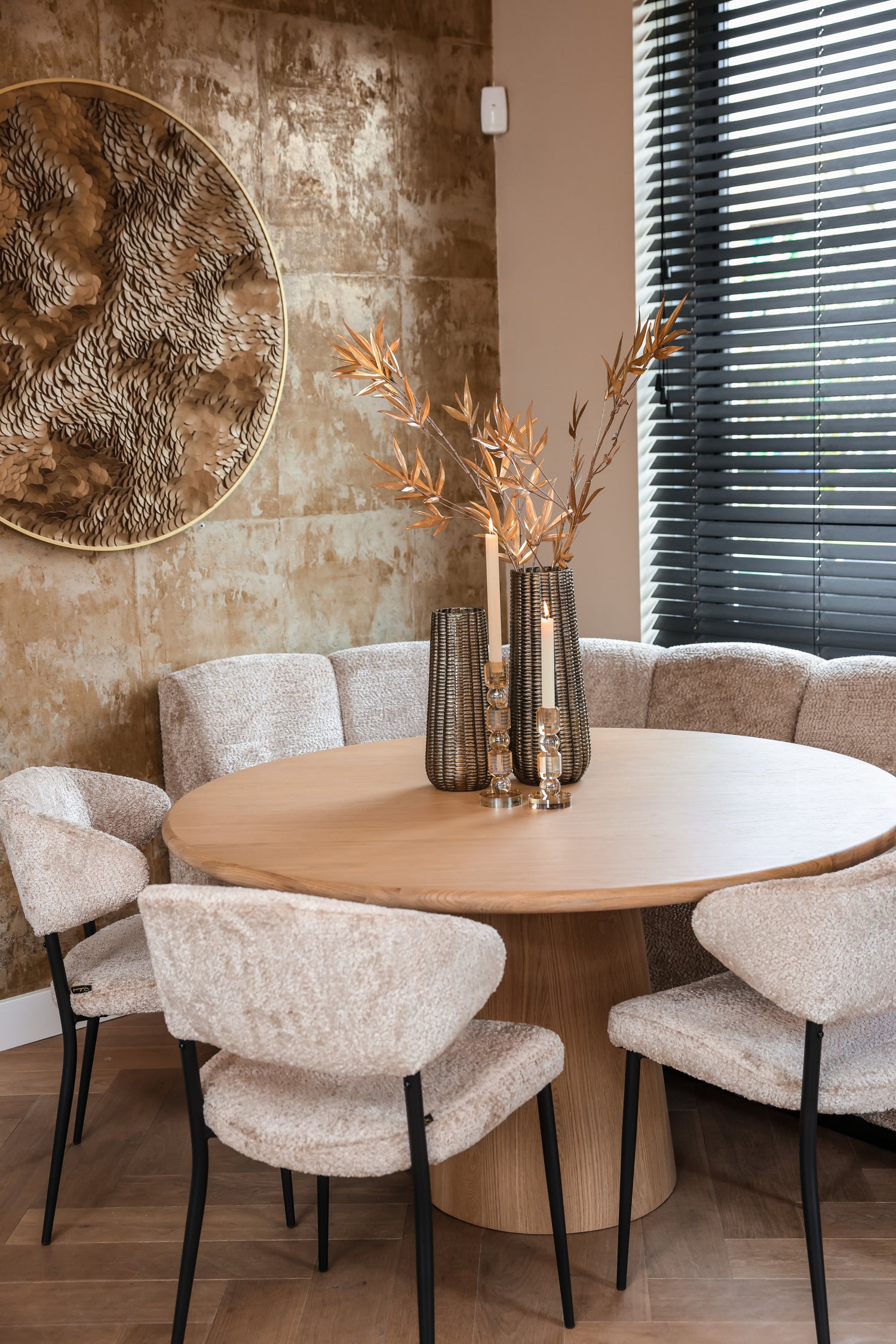 Richmond Interiors Esszimmerstuhl Bea sheep natural (Set of 2) Esszimmerstuhl Richmond Interiors
