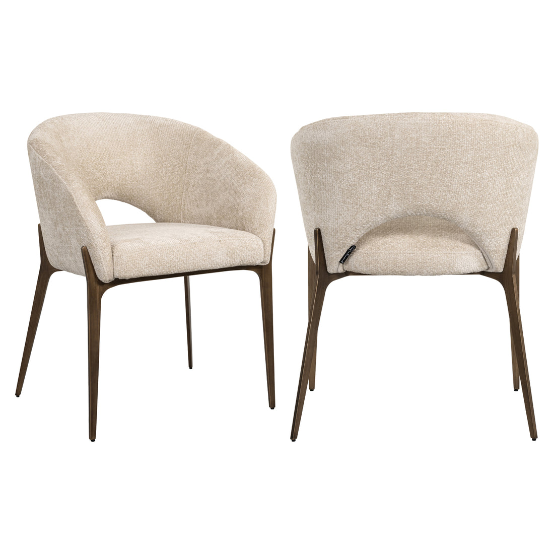Richmond Interiors Esszimmerstuhl Kenzi cream unicorn Esszimmerstuhl Richmond Interiors