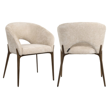 Richmond Interiors Esszimmerstuhl Kenzi cream unicorn Esszimmerstuhl Richmond Interiors