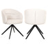 Richmond Interiors Drehstuhl Olivia ecru miami (Miami 102 Ecru) Esszimmerstuhl Richmond Interiors