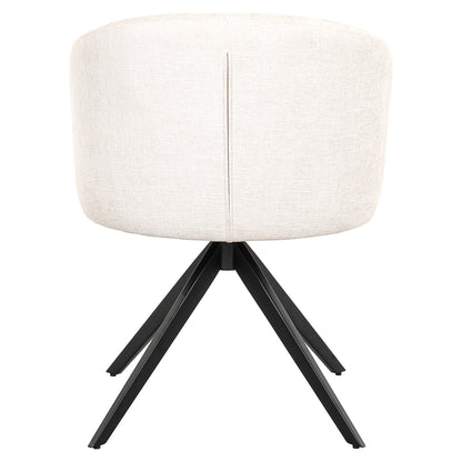 Richmond Interiors Drehstuhl Olivia ecru miami (Miami 102 Ecru) Esszimmerstuhl Richmond Interiors