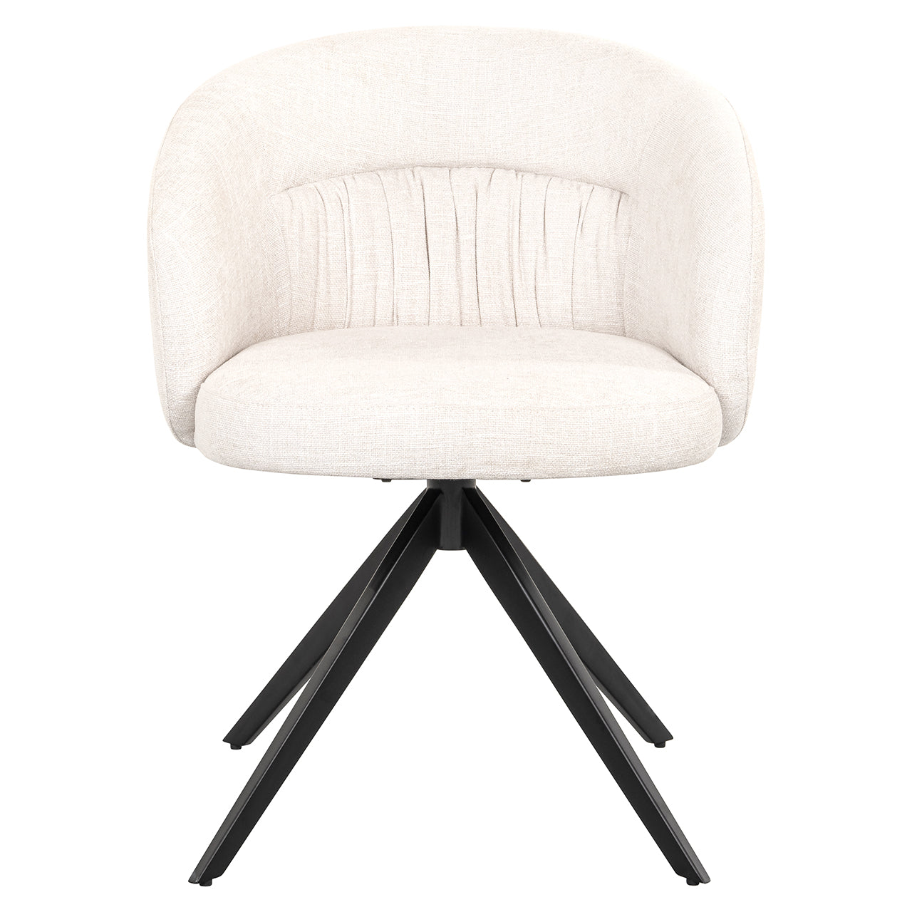 Richmond Interiors Drehstuhl Olivia ecru miami (Miami 102 Ecru) Esszimmerstuhl Richmond Interiors