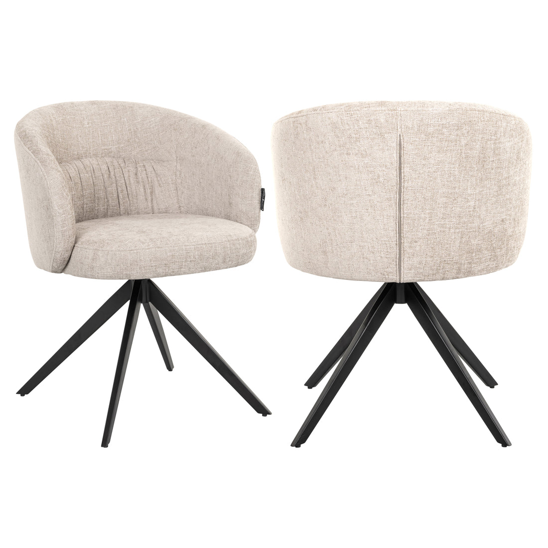 Richmond Interiors Esszimmerstuhl Olivia natural miami swivel Esszimmerstuhl Richmond Interiors