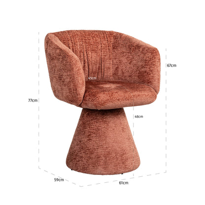 Richmond Interiors Esszimmerstuhl Madeline blush fusion swivel Esszimmerstuhl Richmond Interiors