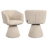 Richmond Interiors Esszimmerstuhl Madeline cream unicorn swivel Esszimmerstuhl Richmond Interiors
