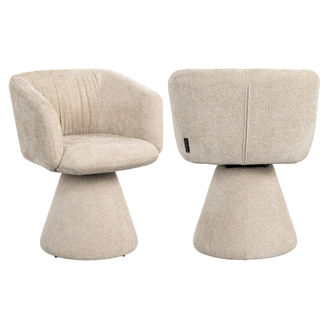 Richmond Interiors Esszimmerstuhl Madeline cream unicorn swivel Esszimmerstuhl Richmond Interiors