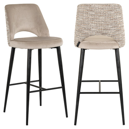 Richmond Interiors Barhocker Tabitha trendy nature fire retardant Richmond Interiors